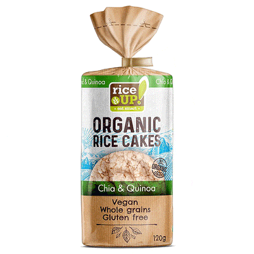 Rice Up Organic Brown Rice Cakes Chia and Quinoa 120g